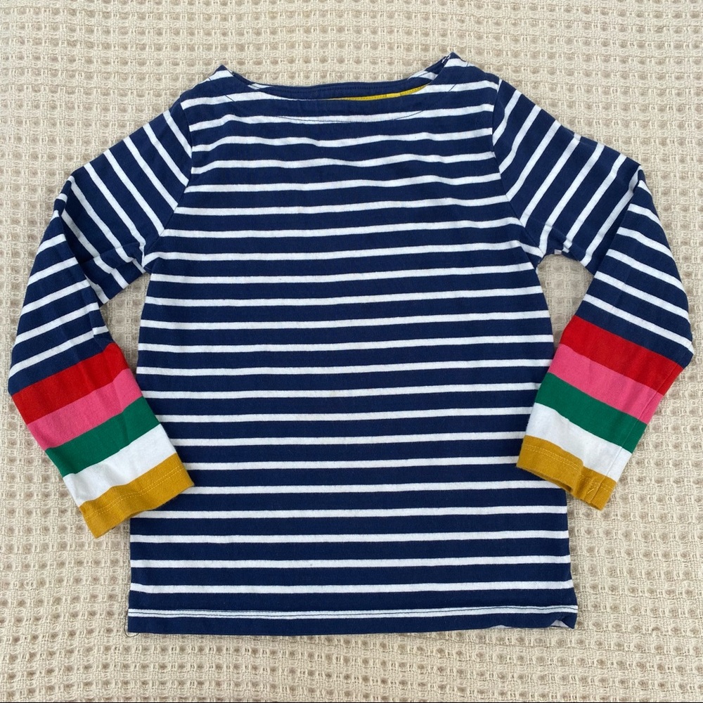 Mini Boden.multi stripe long sleeve size 5-6y